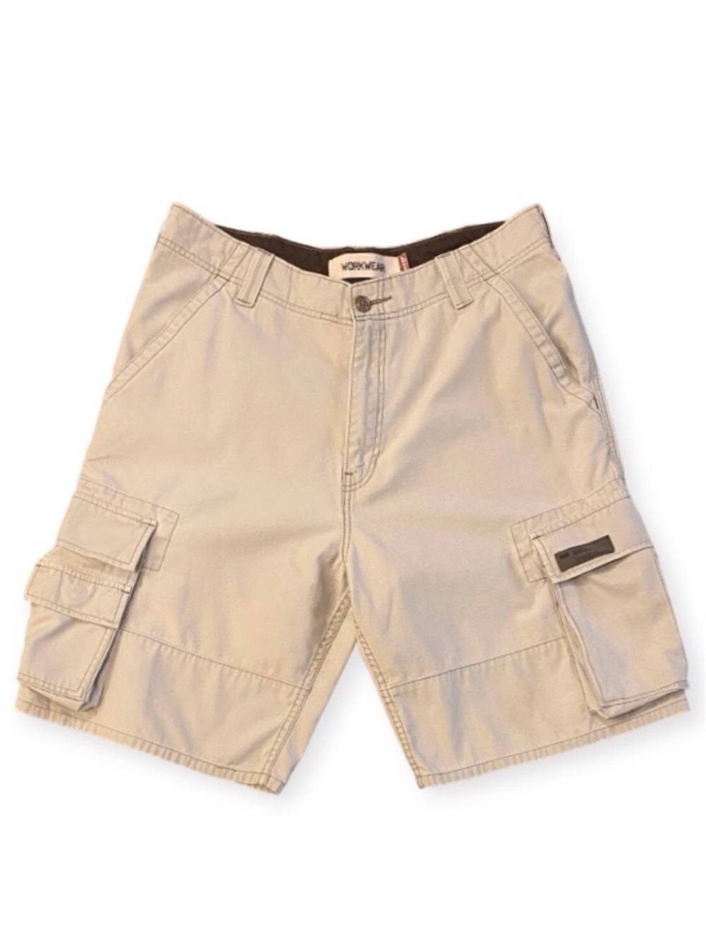 Levi’s Sz 32 Workwear Cargo Shorts Mens (34” Waist) Light Tan Cream Color